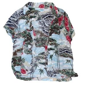Vintage Hawaiian Men's Shirt - Multicolor